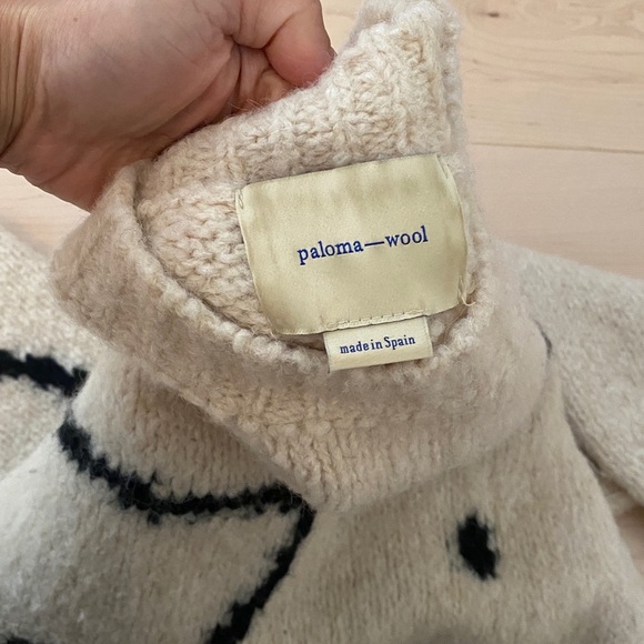 Paloma Wool Cream Sweater with Body Design - Picture 3 of 5